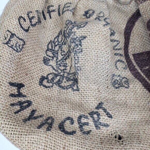 Burlap Coffee Sack Shoulder Bag Lined Unique Hippie Boho Free Spirit Graphic - Picture 5 of 16
